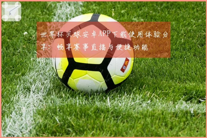 世界杯买球安卓APP下载使用体验分享：畅享赛事直播与便捷功能